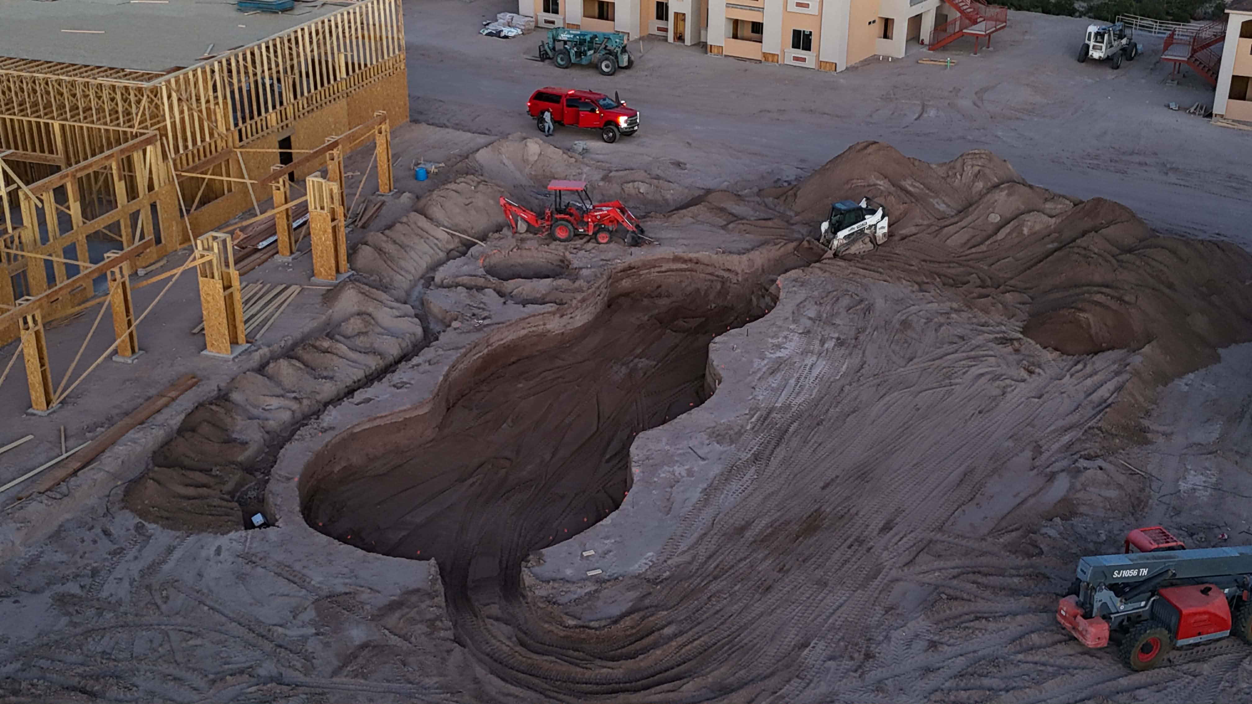 Excavation Drone Shot 1